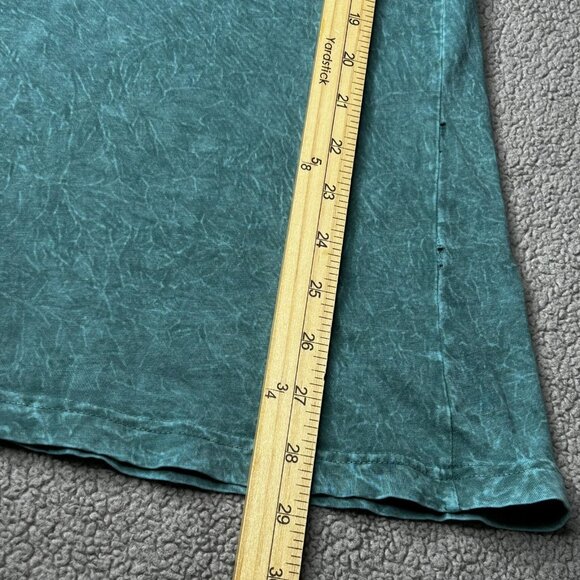 Archaic by Affliction Shirt Womens L Teal Skull Rhinestone Y2K USA Sleeveless - Picture 12 of 12